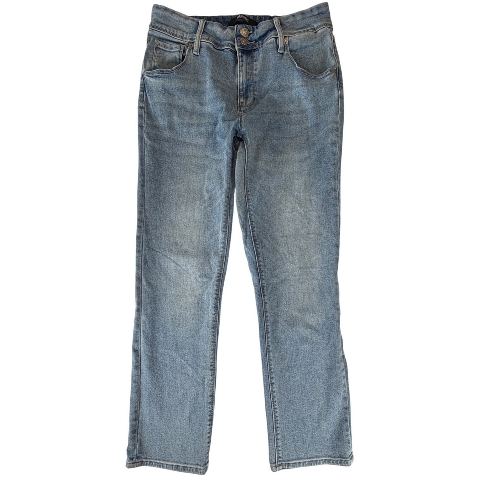 Hudson Los Angeles Womens Light Wash Straight‎ Leg Double Button Jeans Size 8 - Picture 3 of 5